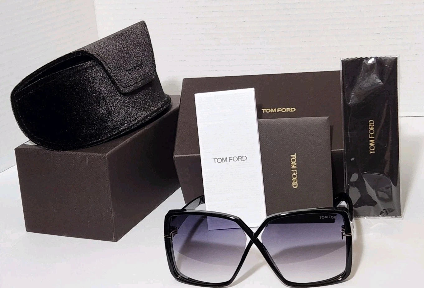 Tom Ford Luxury Oversized Women's Sunglasses Yvonne COA Included