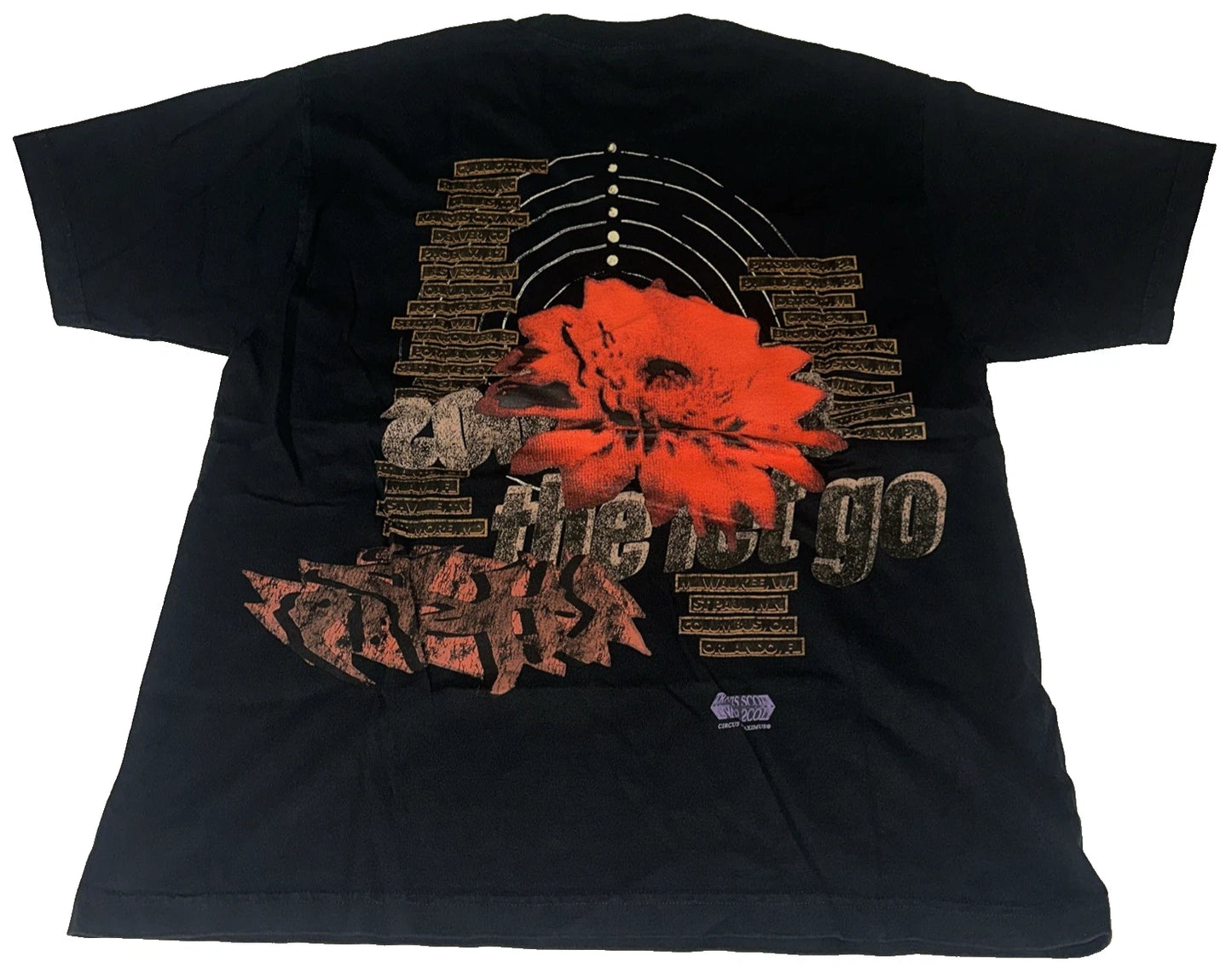 Utopia Travis Scott Circus 2023 Tour Graphic T-Shirt Short Sleeve