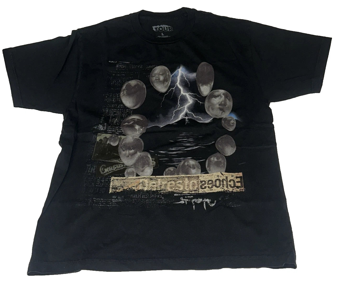 Utopia Travis Scott Circus 2023 Tour Graphic T-Shirt Short Sleeve