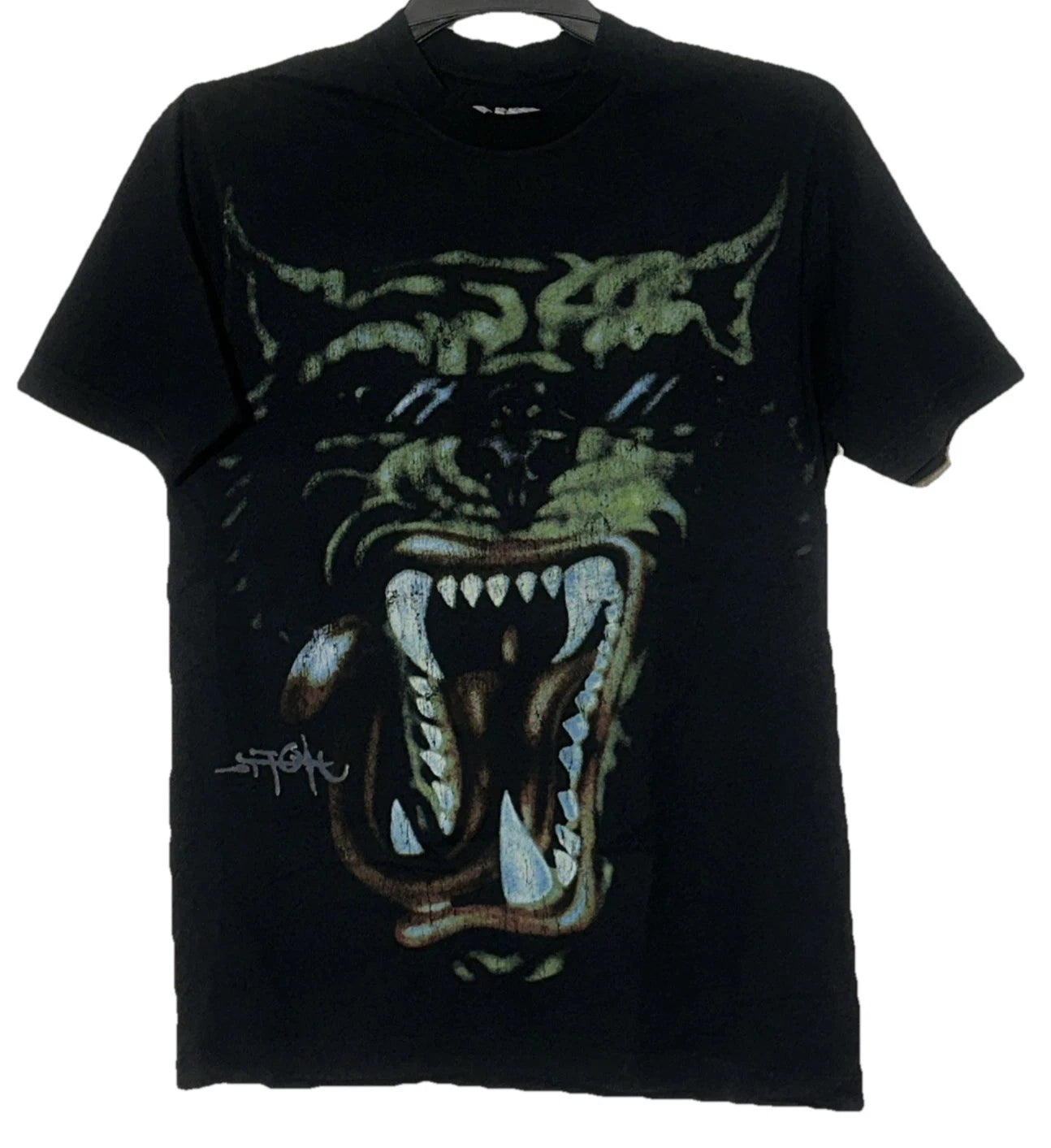 Utopia Travis Scott 2023 Circus Maximus Tour Tiger Graphic Shirt Black