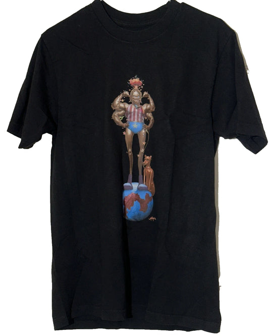 Utopia Travis Scott Is In Miami Short Sleeve T-Shirt Faded Black Size Medium
